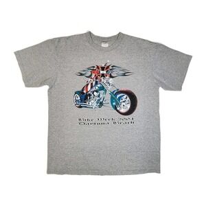 Vintage Daytona Beach Bike Week 2004  T-Shirt Chopper Motorcycle USA Biker Large